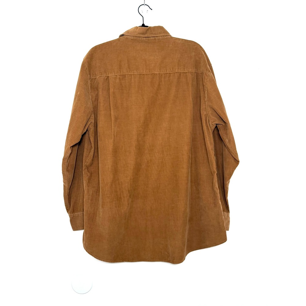 Woolrich Men's L Brown Corduroy Button Up Shirt Workwear - Picture 2 of 11
